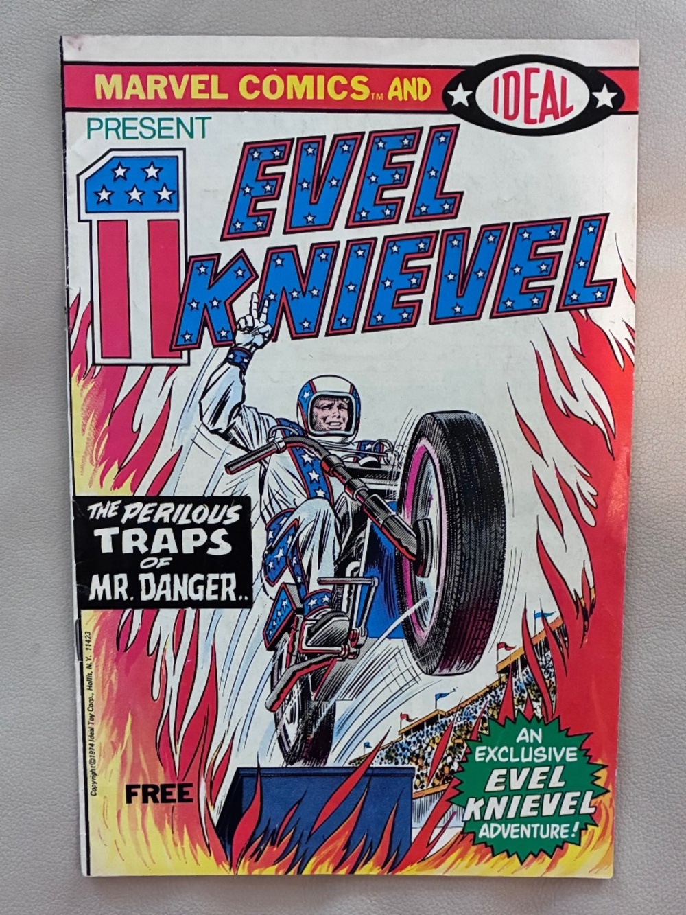 1974 Marvel & Ideal Present Evel Knievel: The Perilous Traps of Mr. Danger
